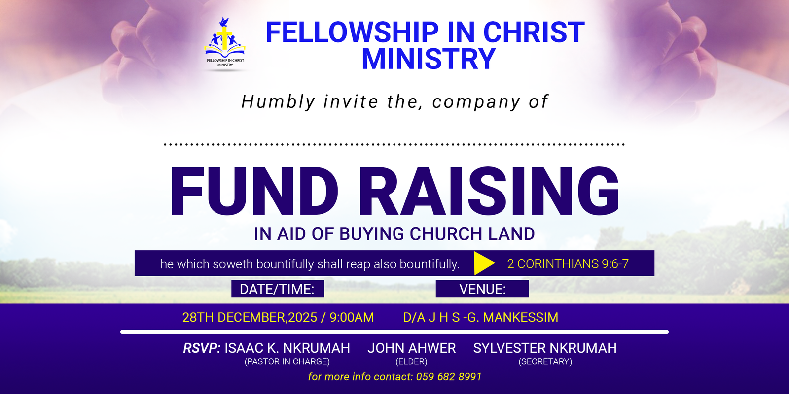 Church Fundraising Flyer