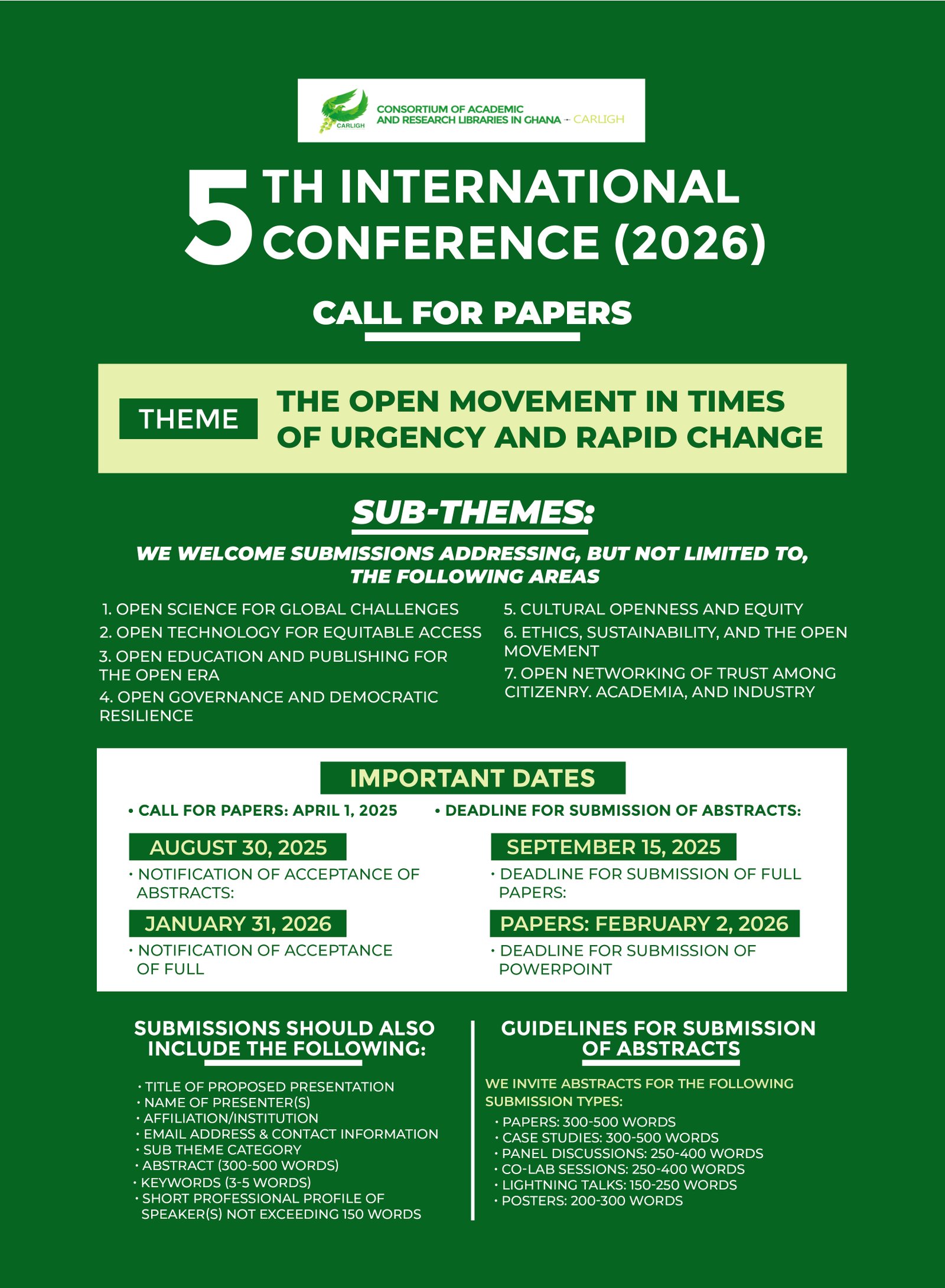 Conference Design
